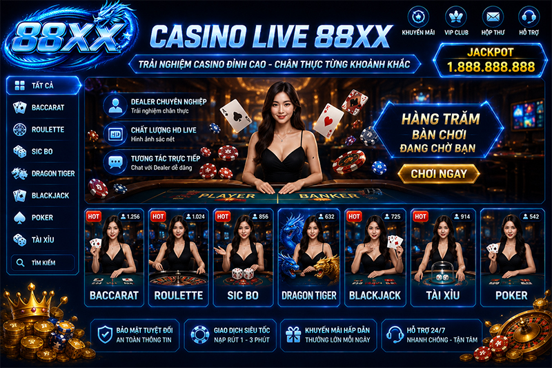 Sảnh live casino 88XX
