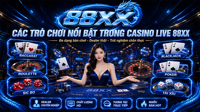 Kho trò chơi casino hấp dẫn