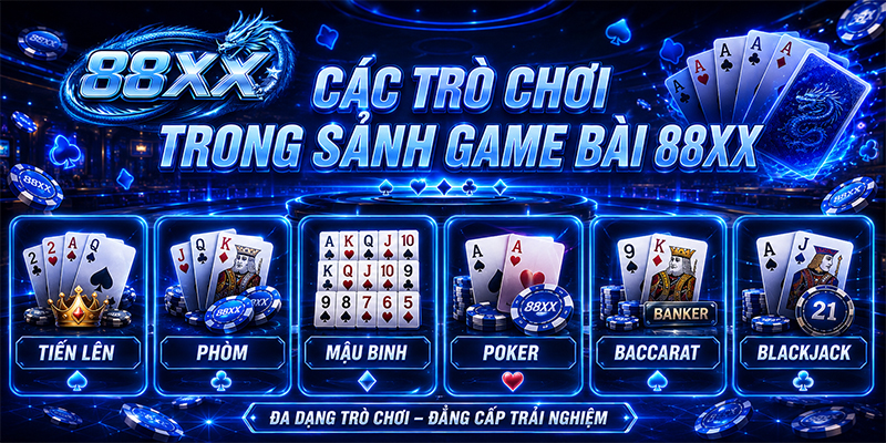 Kho game bài đa dạng